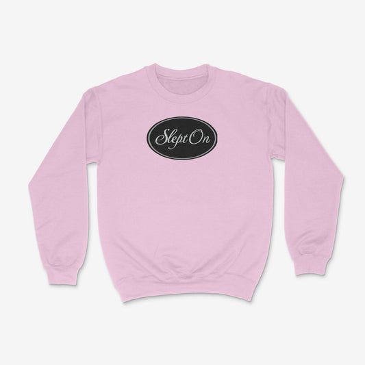 Pink Velvet Embroidered Crewneck